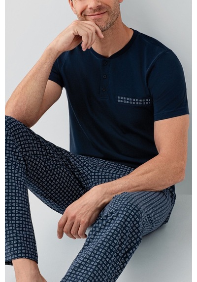 Arnetta Erkek Lacivert Pijama Takım Ar3688-s-v1 Lacivert