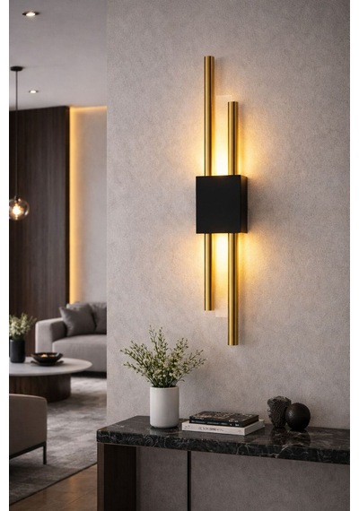 Kirpi Gold Siyah Boru Aplik Siyah Siyah