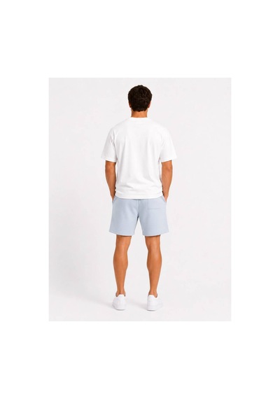 Hzr Wear Erkek Regular Fit Rahat Kesim %100 Pamuk Hafif Kalın Beli Bağcıklı Şort Mavi