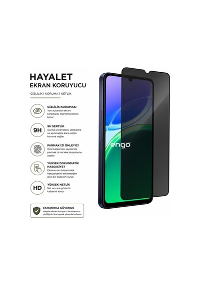 Vivo Y05 Hayalet Ekran Koruyucu 6.74 İnç 9h Nano Şeffaf