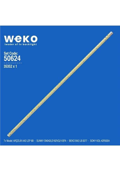 Sony Kdl-42r500a 42'' İnç 1 Adet Tv Led Bar Tvnizin İçindeki Led Barla Aynısı Olduğunu Görmeden Almayınız. Led Bar Ürünlerinde Paket Açıldığında İade Kabul Edilmemektedir.