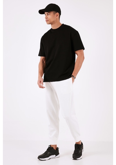 Buratti Pamuklu Bisiklet Yaka Relaxed Fit Basic Erkek T Shirt 5902610 Siyah