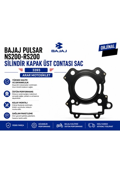 Bajaj Pulsar Ns200-rs200 Silindir Kapak Üst Contası Sac 3393