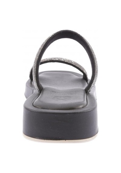 Dgn 009 Kadin Silver Taşli Bantli Terlik 009-2297-R1534 Siyah