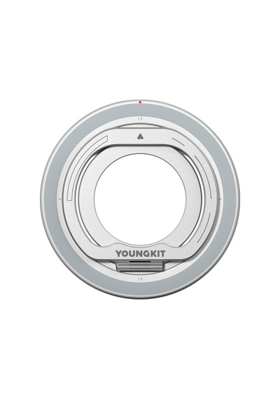 Youngkit Magnetik 360 Derece Dönebilen Dual Fold Rotating Serisi Parmak Ring Stand Gümüş
