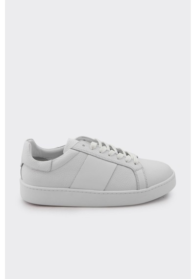 Derinet Comfort Taban Hakiki Deri Erkek Sneaker Beyaz Beyaz