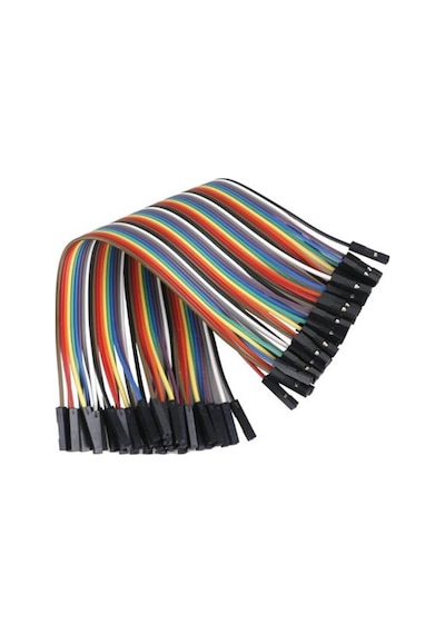 Wozlo 10cm Ayrılabilen Jumper Kablo 40 Pin Dişi - Dişi Dupont Kablo Breadboard Kablo