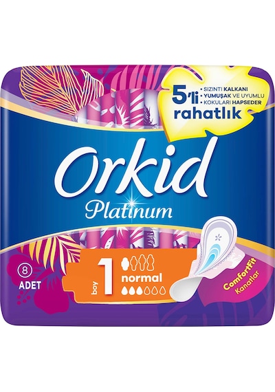 Orkid Platinum Hijyenik Ped Ultra Normal 8'li