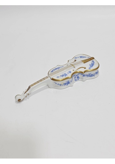 Limoges Gitar Desenli Porselen Saklama Kutusu 20x7x3cm Çok Renkli