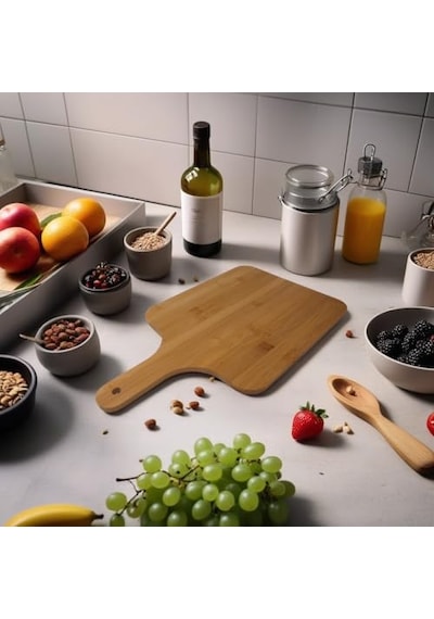 Bambu Kesme Tahtası Antibakteriel Yıkanabilir Doğrama Tahtası Dikdörtgen 40cm 25cm Çok Renkli