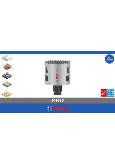 Bosch Pro 56 Mm Pc Delik Testeresi Hss %8 Kobalt 2608594391