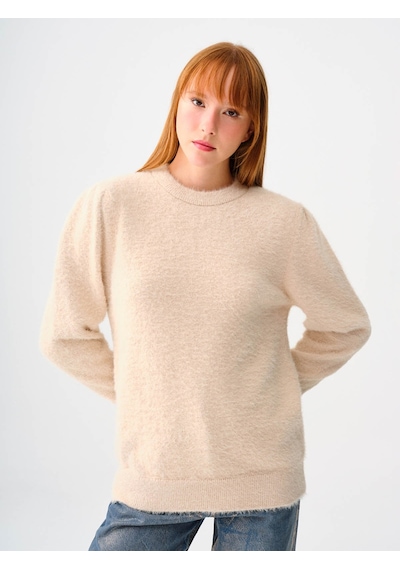 Loft Kadın Kazak Ekru Lf2038152 25kp69000196 P6983 Ekru