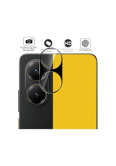 Xiaomi Poco X7 Pro Kamera Koruyucu 9h Sertlik Temperli Cam Şeffaf
