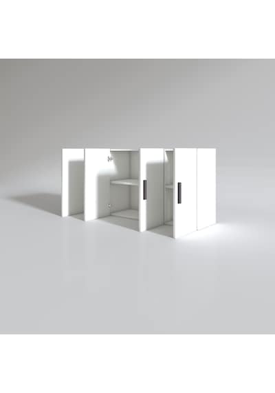 Kenzlife Hazır Mutfak Merlanda Byz 060 120 32 Mutfak Banyo Dolabı Kapaklı Raflı