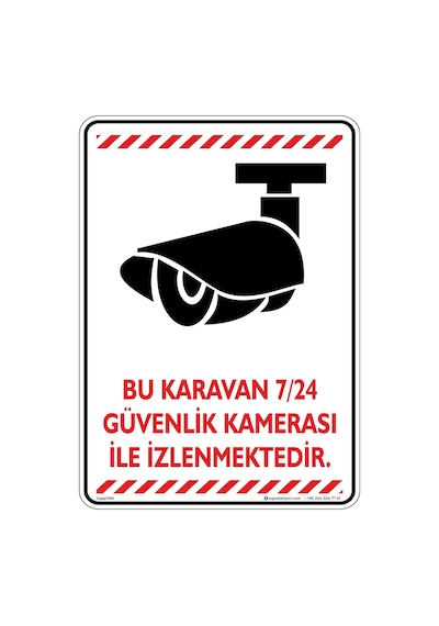 Bu Karavan 7/24 Güvenlik Kamerası ile İzlenmektedir./V2