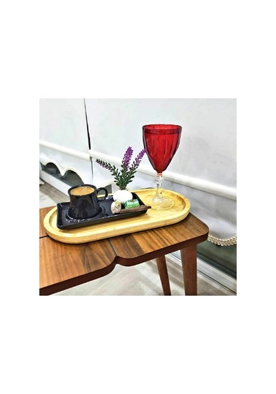 27 Cm Doğal Ahşap Sunum Tabağı&çok Amaçlı Servis Tabağı Yağdanlık Altlık Stand Ahşap Ahşap