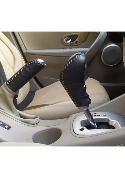 Fluence Ve Megan 3 Uyumlu Otomatik Vites Topuzu Kılıfı Deri