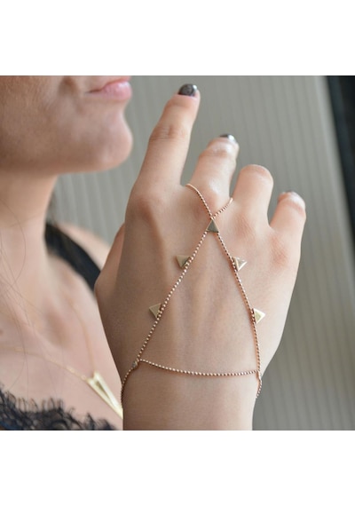 Üçgen Tasarım Şahmeran Rose Gold