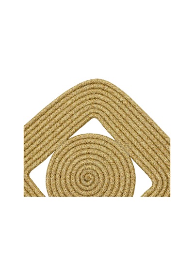Jutty Hasır Görünümlü Jüt Dokuma Kare Natural Dekoratif Amerikan Servis 32x32 Cm Supla Naturel