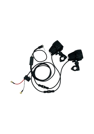 Gp Kompozit Sfr002 Medium Universal Çakarsız Motosiklet Sis Farı Seti Siyah