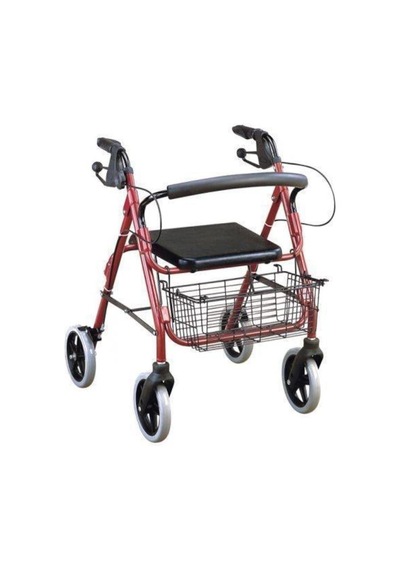 Hasta Yaşlı Yürüteci Lüx Yürüteç Tekerlekli Walker - W965 Tekerlekli Rollatör