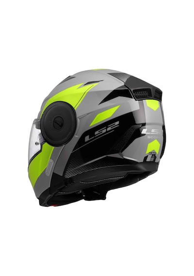 Ls2 Scope 2 Duria Çene Açılır Kask Siyah - Gri - Sarı