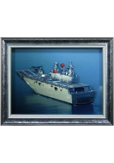 E38 El İşçiliği Kağıt Rölyef Tablo Tcg Anadolu 74x57 CM - 5988