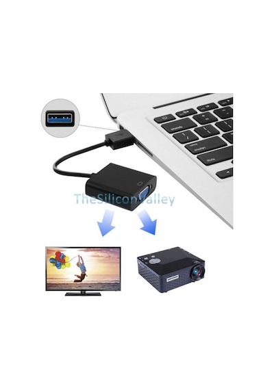 Usb 3.0 To Vga Görüntü Aktarıcı Çevirici Adaptör Usb To Vga