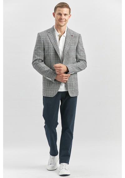 İmza Koyu Lacivert Ekoseli Armürlü Mono Yaka Likralı 6 Drop Slim Fit Dar Kesim Klasik Ceket 1002240115 Koyu Lacivert İmza Koyu Lacivert Ekoseli Armürlü Mono Yaka Likralı 6 Drop Slim Fit Dar Kesim Klasik Ceket 1002240115 Koyu Lacivert