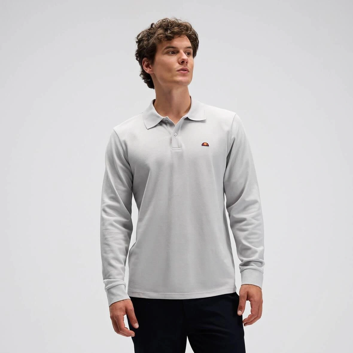 Ellesse Em582-gı Erkek Polo Yaka Sweatshirt - Gri Gri
