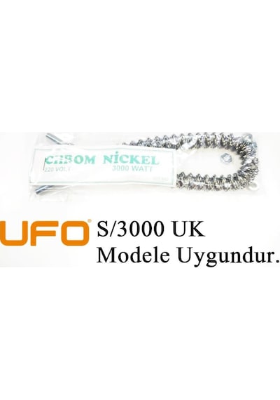 Ufo S/3000 Uk Uyumlu 3000w İnfrared Soba Isıtıcı Rezistans Teli Yatay