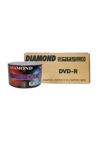 Diamond Dvd-R 4.7Gb Boş Dvd 12 Paket 50 Li 600 Adet