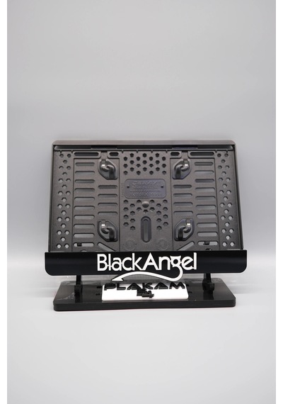 Black Angel 3d Kabartmalı Siyah Pleksi Motor Plakalığı - 848647996