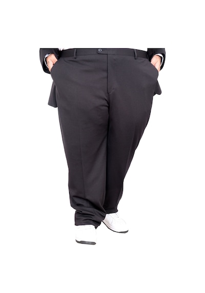 Mode Xl Büyük Beden Erkek Kumaş Pantolon 21027 Siyah Siyah