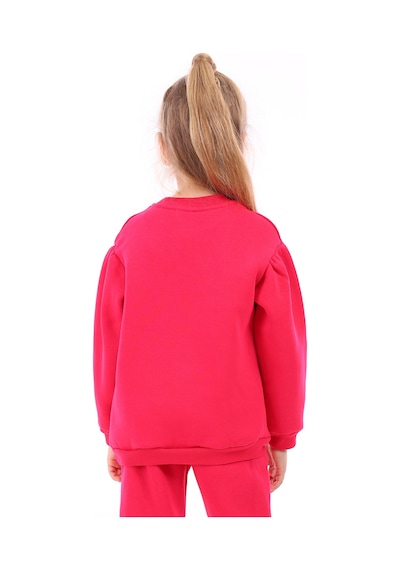 Toontoy Kız Çocuk Happy Chıld Baskılı Sweatshirt Fuşya