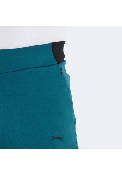 Slazenger VESSEL Erkek Fermuar Cepli Dar Paça Petrol Eşofman Altı