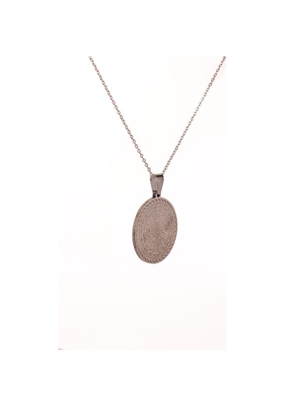 Gümüş Renk Cennetül Esma Yazılı Çelik Kolye Kararmaz Paslanmaz Zincirli Unisex Kolye Gümüş