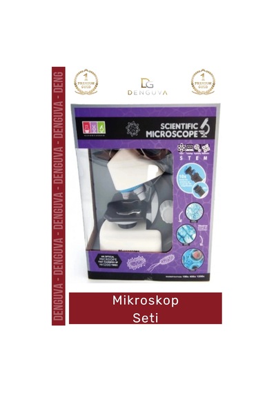 Mikroskop 1200x Büyütme Profesyonel Bilimsel Eğitim Taşınabilir Led Aydınlatma Stem Mikroskop Seti