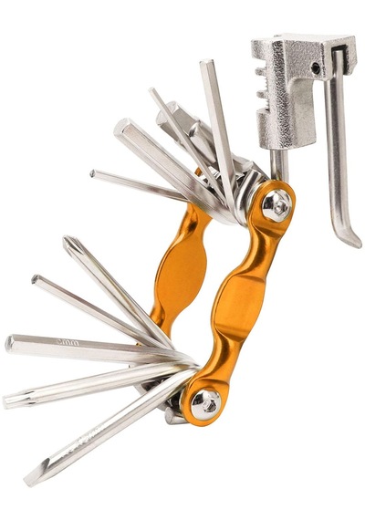 Suntek Taşınabilir Çok İşlevli Bisiklet Tamir Aleti Altın Altın