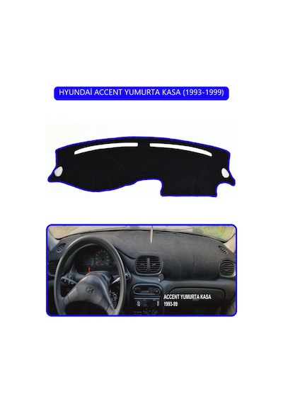 Hyundai Accent Yumurta Kasa 1993-1999torpido Koruma Halısı Mavi Kenar