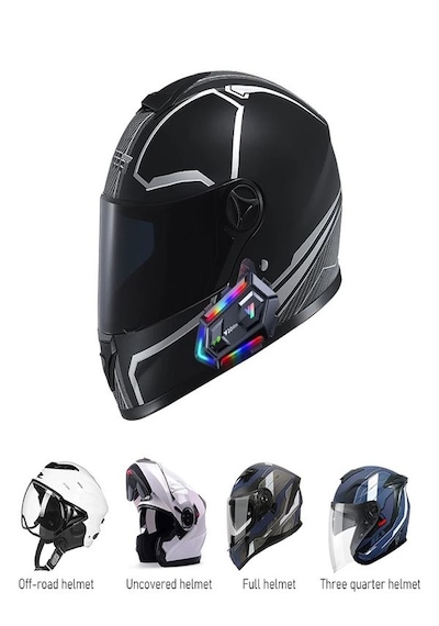 Y2-Max Rgb 4XEG Ses Ipx6 Su Geçirmez İntercom 5.3 Bluetooth Kask Kulaklığı