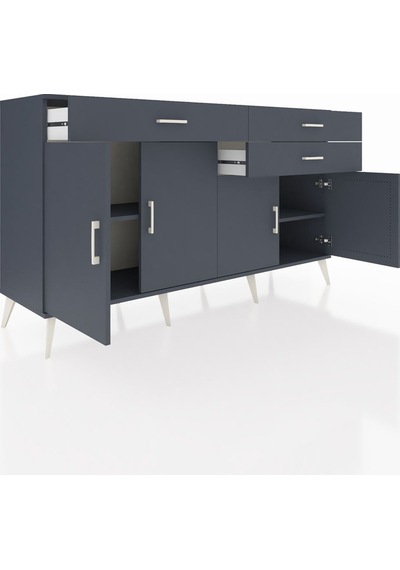 Hyperion Konsol 2 Raflı 3 Çekmeceli 4 Kapaklı 176x44x99 Antrasit- Antrasit-antrasit Hyperion Konsol 2 Raflı 3 Çekmeceli 4 Kapaklı 176x44x99 Antrasit- Antrasit-antrasit
