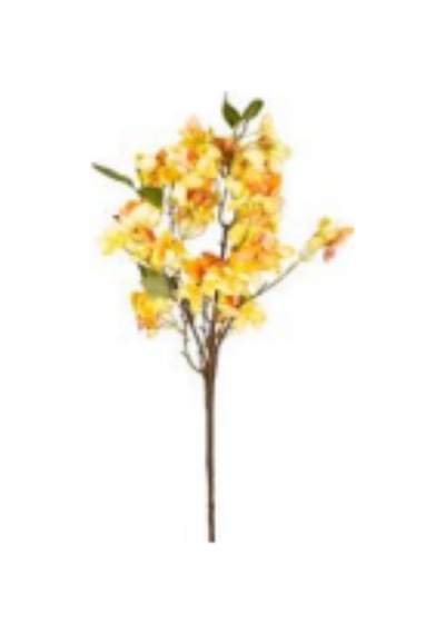 Yapay Çiçek Bahar Dalı Sarı 60 Cm. Çok Renkli