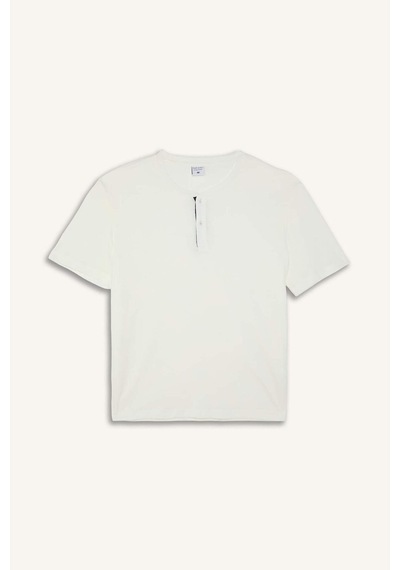 Defacto %100 Pamuk New Regular Fıt 2li Şortlu Pijama Takımı H8680ax26smwt34 Beyaz-wt34