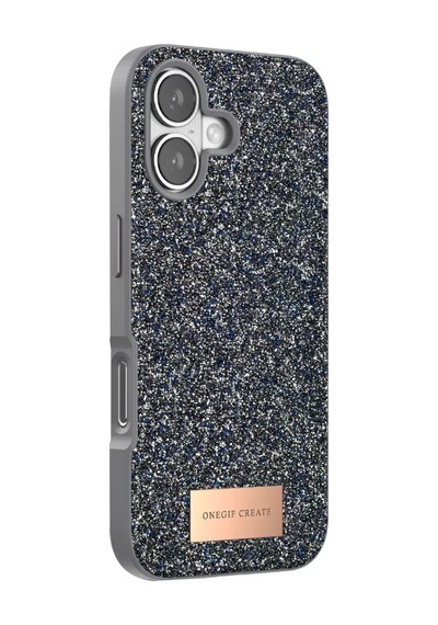 Onegif Apple iPhone Uyumlu  17 Bright Simli Kapak - Gümüş Belirtilmemiş