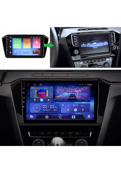 Volkswagen B8 Android Multimedya Sistemi 2-32 Myway 2016-2020 9"