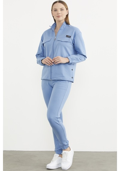 Sementa Oversize Cep Detaylı Eşofman Takım - Mavi 001