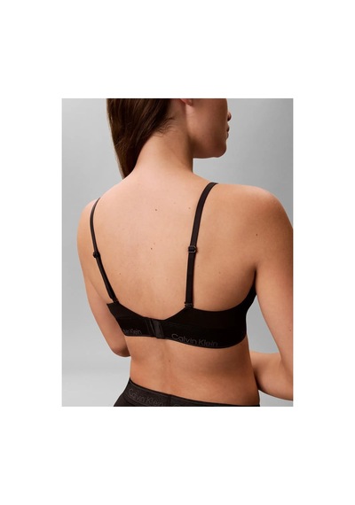 Calvin Klein Lıghtly Lıned Trıang Siyah Hafif Astarlı Üçgen Bralet-16276