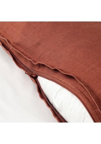 Ikea Edytag Yastık Kılıfı 50 X 50 Cm Kahverengi Kırmızı Kiremit