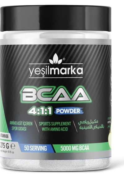 Yeşilmarka Vegan BCAA - Elmalı 275 Gr